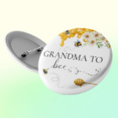 Grootmoeder van bijenhoningklaver ronde button 5,7 cm