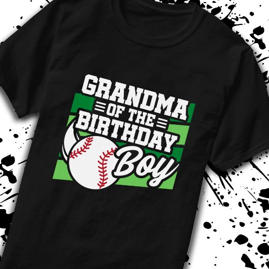 Grootmoeder van Birthday Boy Boys Baseball Grandmo T-shirt