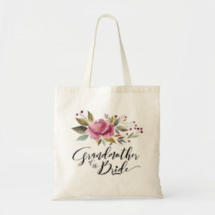 Grootmoeder van Bride Floral Budget Canvas tas
