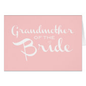 Grootmoeder van Bride White op roze (Voorkant Horizontaal)