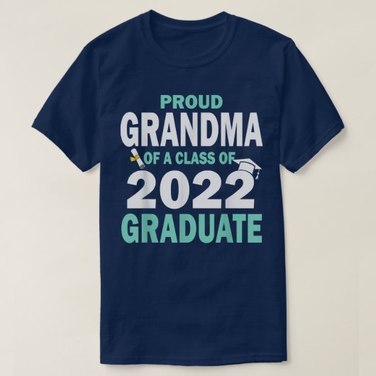 Grootmoeder van categorie 2022 Afstuderen Graduati T-shirt (Design voorkant)