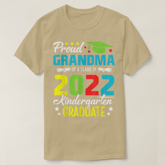 Grootmoeder van categorie 2022: Kindergarten Gradu T-shirt (Design voorkant)