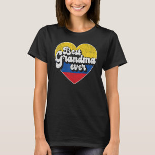 Grootmoeder van Colombia Flag Colombiaanse grootmo T-shirt