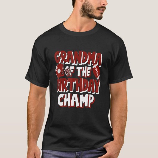 Grootmoeder van de Amerikaanse Football Pa Champ T-shirt (Voorkant)