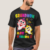 Grootmoeder van de Baby haaiendag grootmoeder haai T-shirt (Voorkant)