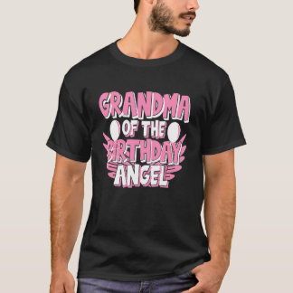 Grootmoeder van de Birthday Angel Girls Party T-shirt