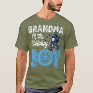 Grootmoeder van de Birthday Boy Dirt Bike Bday Par T-shirt