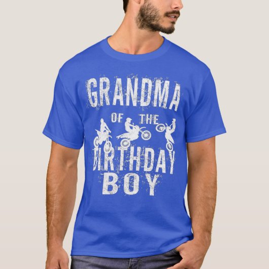 Grootmoeder van de 'Birthday Boy Dirt Bike Bday' T-shirt (Voorkant)