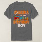 Grootmoeder van de 'Birthday Boy Train Lover'-over T-shirt (Design voorkant)