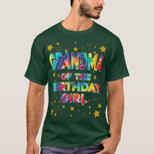 Grootmoeder van de 'Birthday Girl Colorful Tie Dye T-shirt