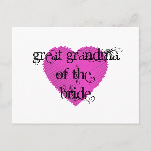 Grootmoeder van de Bride Briefkaart (Voorkant)