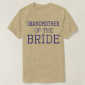 Grootmoeder van de Bride Coordinating Wedding Par T-shirt (Design voorkant)