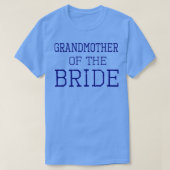 Grootmoeder van de Bride Coordinating Wedding Par T-shirt (Design voorkant)