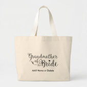 Grootmoeder van de Bride Large Canvas Canvas tas (Voorkant)