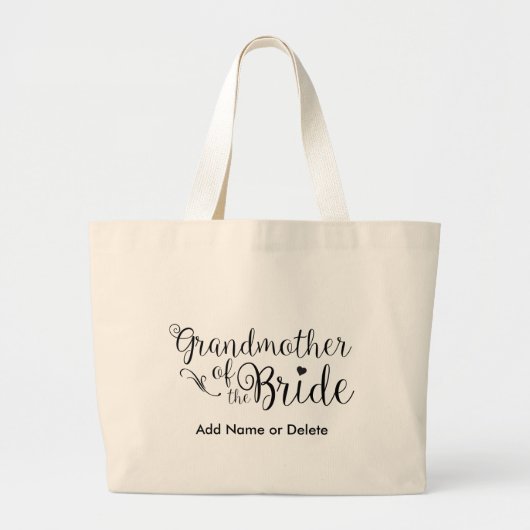 Grootmoeder van de Bride Large Canvas Canvas tas (Voorkant)