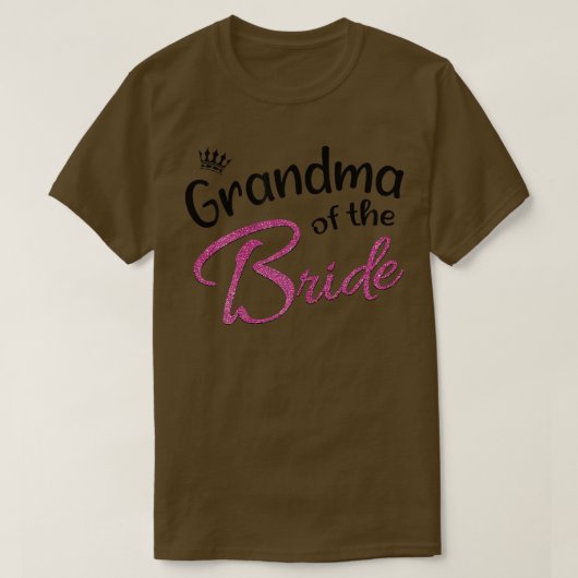 Grootmoeder van de Bride Matching Wedding Brida T-shirt (Design voorkant)