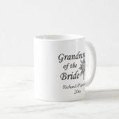 Grootmoeder van de Bride-namen en datum Koffiemok (Voorkant rechts)