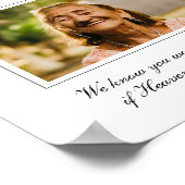 Grootmoeder van de Bride Photo Memorial Wedding Poster (Hoek)