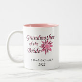 Grootmoeder van de Bride Pink Tweekleurige Koffiemok (Links)
