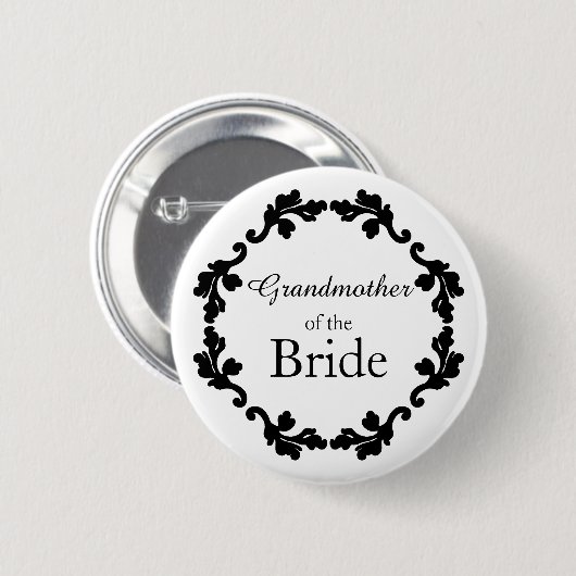 Grootmoeder van de Bride Ronde Button 5,7 Cm (Voorkant /achterkant)