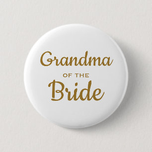 Grootmoeder van de Bride Wedding Custom Button