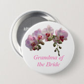 Grootmoeder van de bruid/bruidegom ronde button 7,6 cm (Voorkant /achterkant)