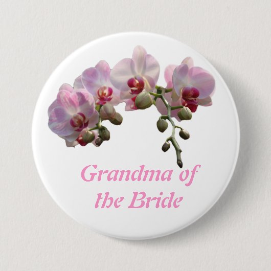 Grootmoeder van de bruid/bruidegom ronde button 7,6 cm (Voorkant)