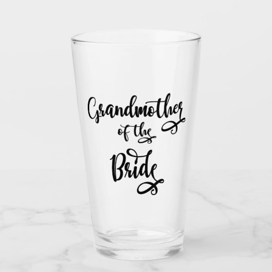 Grootmoeder van de bruid glas (Voorkant)