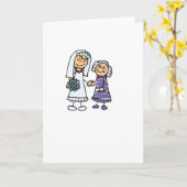 Grootmoeder van de bruid op woensdag kaart (Gele Bloem)