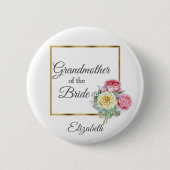 Grootmoeder van de bruid ronde button 5,7 cm (Voorkant)