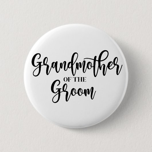 Grootmoeder van de bruidegom Button (Voorkant)