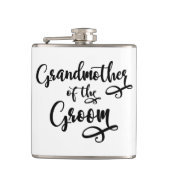 Grootmoeder van de bruidegom heupfles (Voorkant)