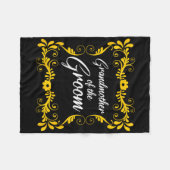 Grootmoeder van de bruidegom Matching Bachelorette Fleece Deken (Voorkant (Horizontaal))