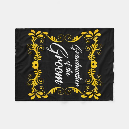 Grootmoeder van de bruidegom Matching Bachelorette Fleece Deken (Voorkant (Horizontaal))