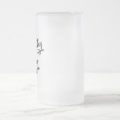 Grootmoeder van de bruidegom matglas bierpul (Center)