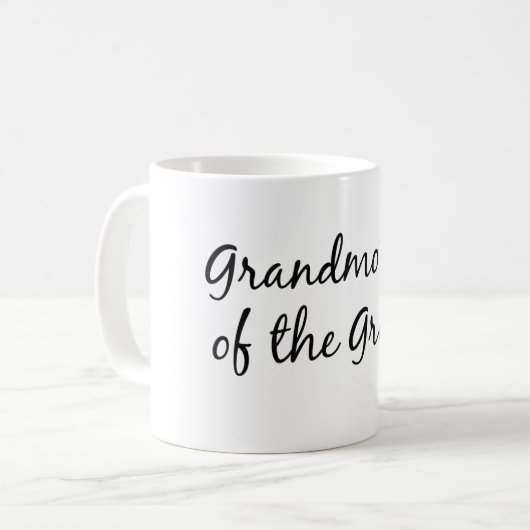Grootmoeder van de bruidegom mok (Voorkant links)