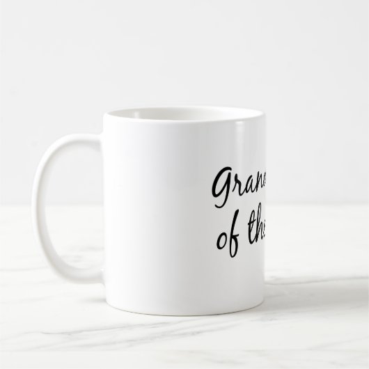 Grootmoeder van de bruidegom mok (Links)