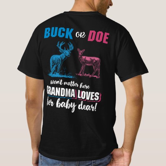 Grootmoeder van de Buck of Doe T-shirt (Achterkant)