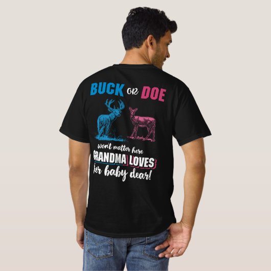 Grootmoeder van de Buck of Doe T-shirt (Achterkant volledig)