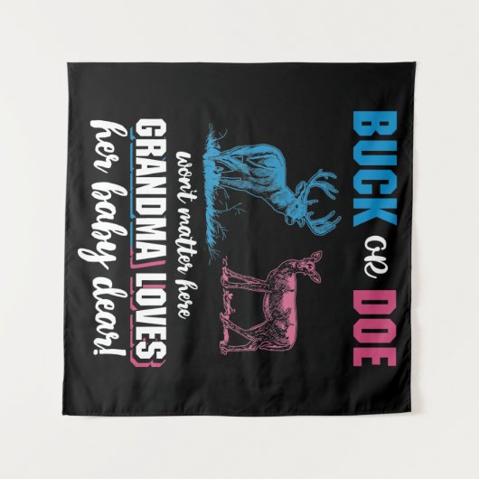 Grootmoeder van de Buck of Doe Wandkleed (Voorkant (horizontaal))