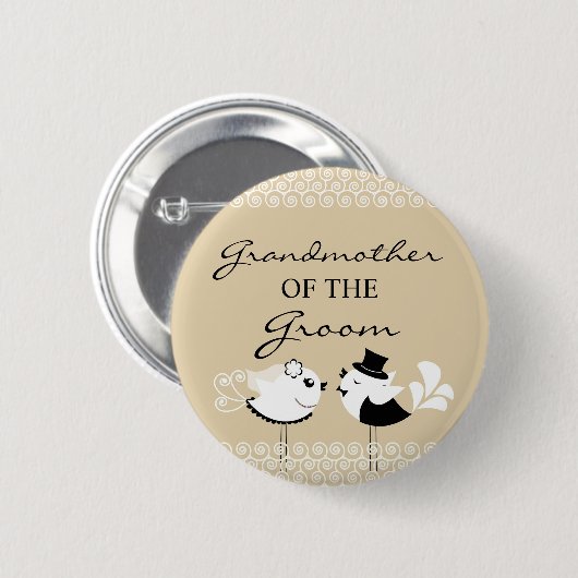 Grootmoeder van de Button van het Vogelhuwelijk (Voorkant /achterkant)