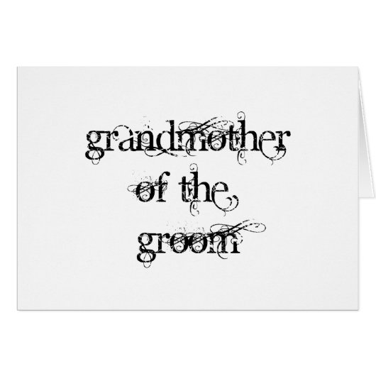 Grootmoeder van de Groom (Voorkant Horizontaal)