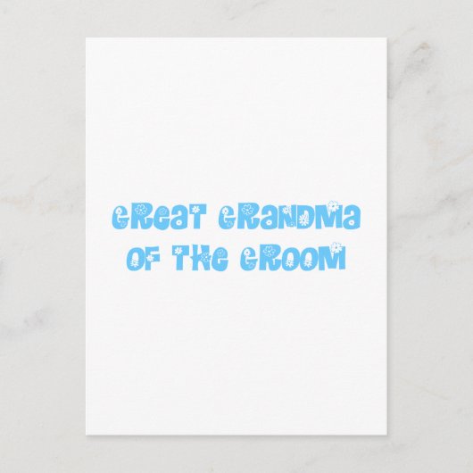 Grootmoeder van de Groom Briefkaart (Voorkant)