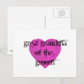 Grootmoeder van de Groom Briefkaart (Voorkant / Achterkant)