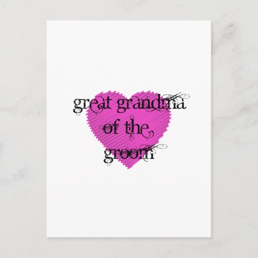 Grootmoeder van de Groom Briefkaart (Voorkant)