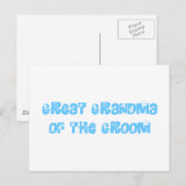 Grootmoeder van de Groom Briefkaart (Voorkant / Achterkant)