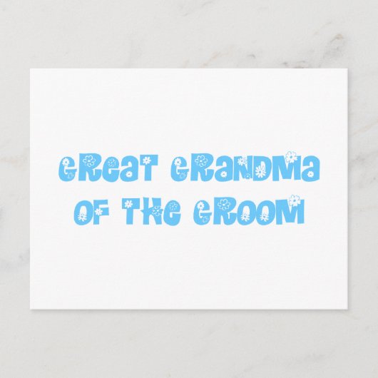 Grootmoeder van de Groom Briefkaart (Voorkant)
