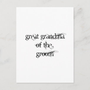 Grootmoeder van de Groom Briefkaart