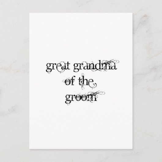 Grootmoeder van de Groom Briefkaart (Voorkant)