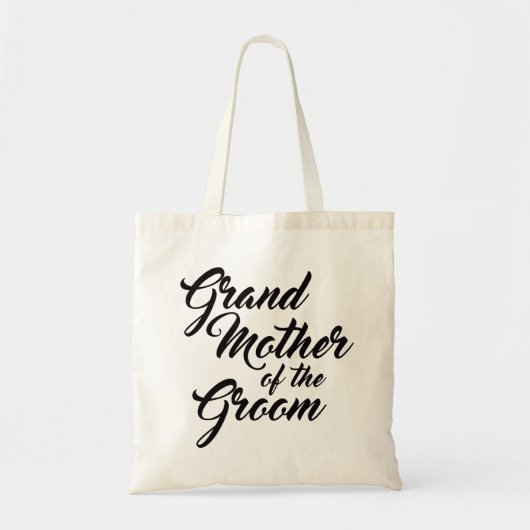 Grootmoeder van de Groom gunst canvas tas (Voorkant)